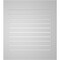 Ekena Millwork Vertical Surface Mount PVC Gable Vent: Functional, w/ 3-1/2"W x 1"P Standard Frame, 34"W x 38"H GVPVE34X3801SF - alternate 2